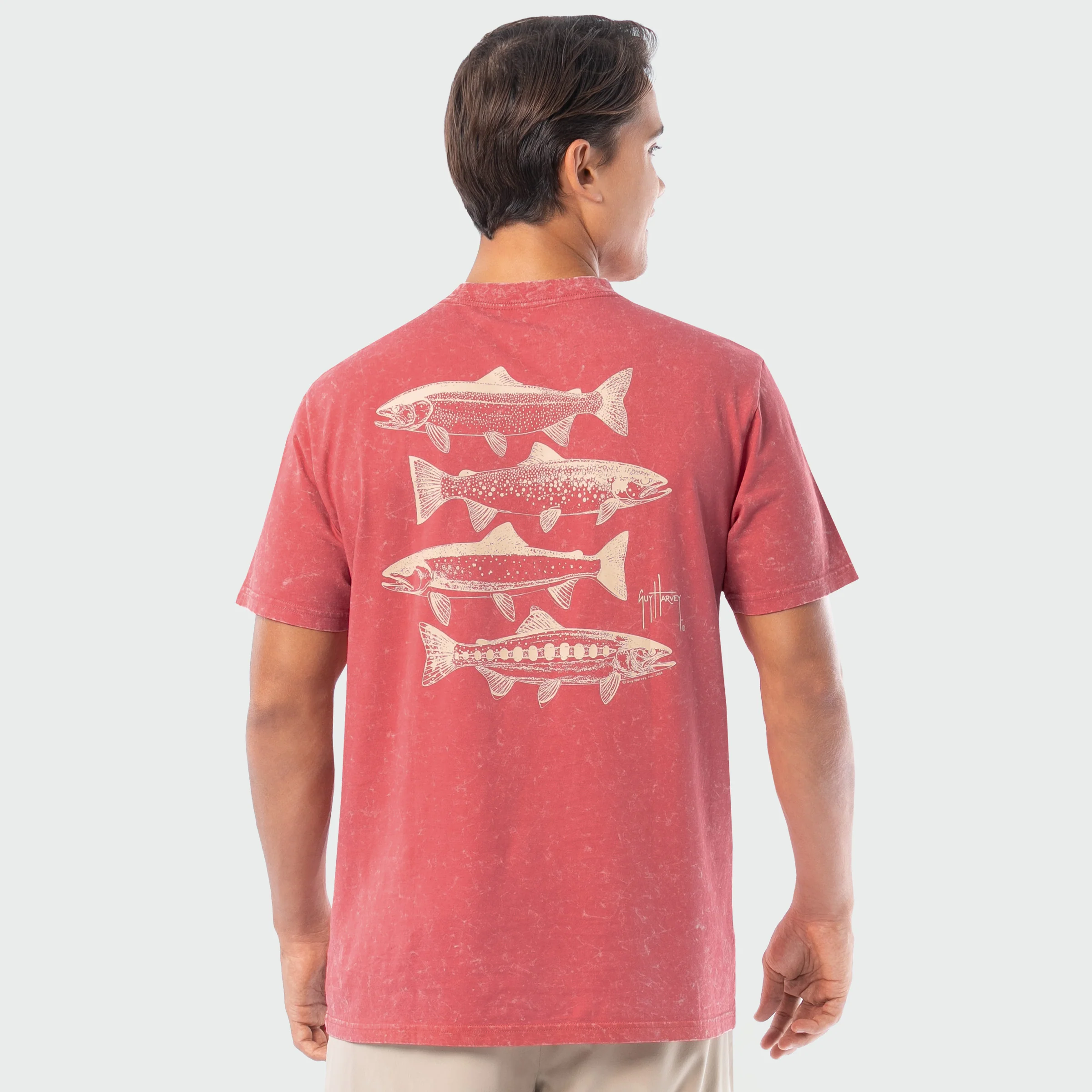 Coastal Wash Pocket Tee - River Collage - Image 2