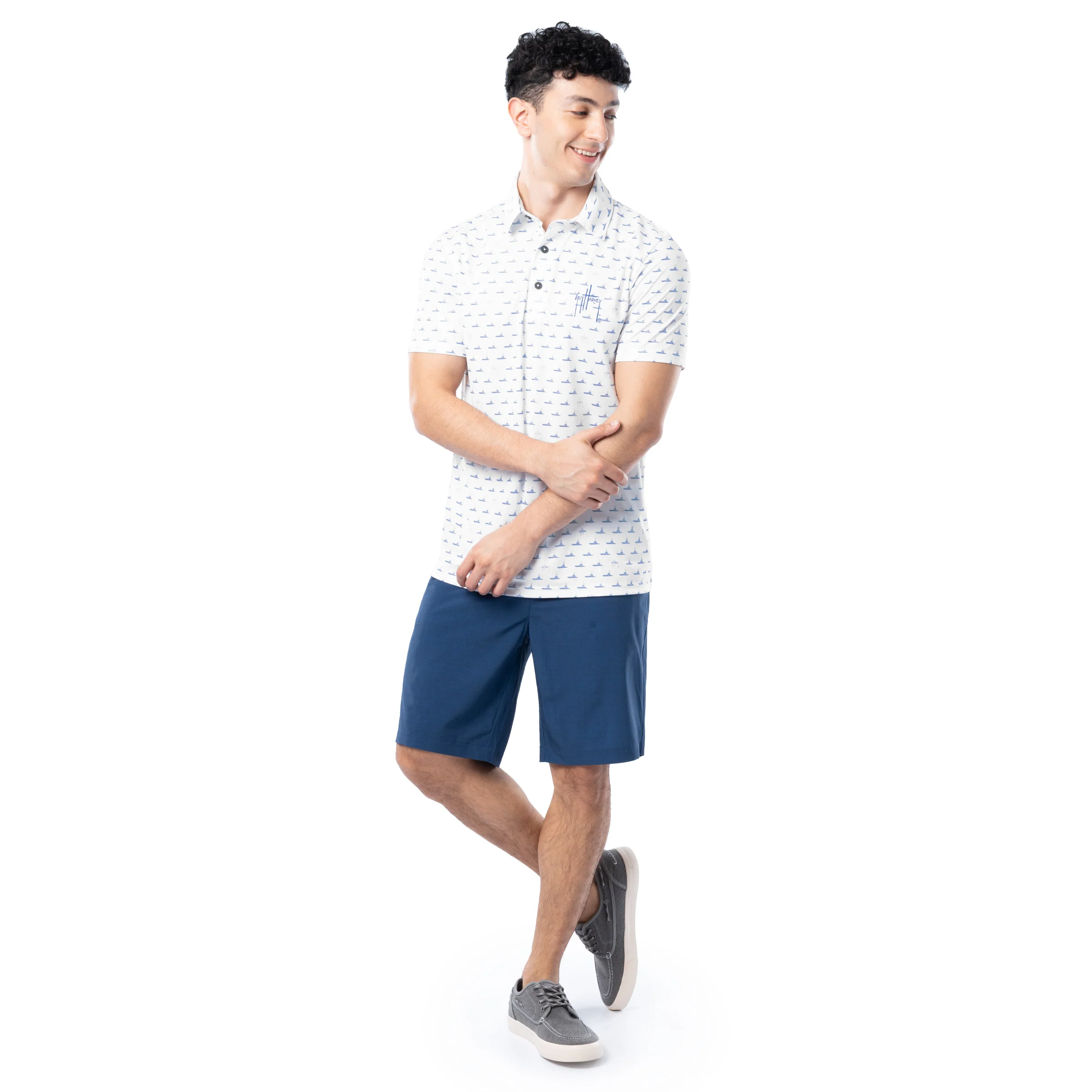 Marlin Tech Performance Polo - White Fleet - Image 6