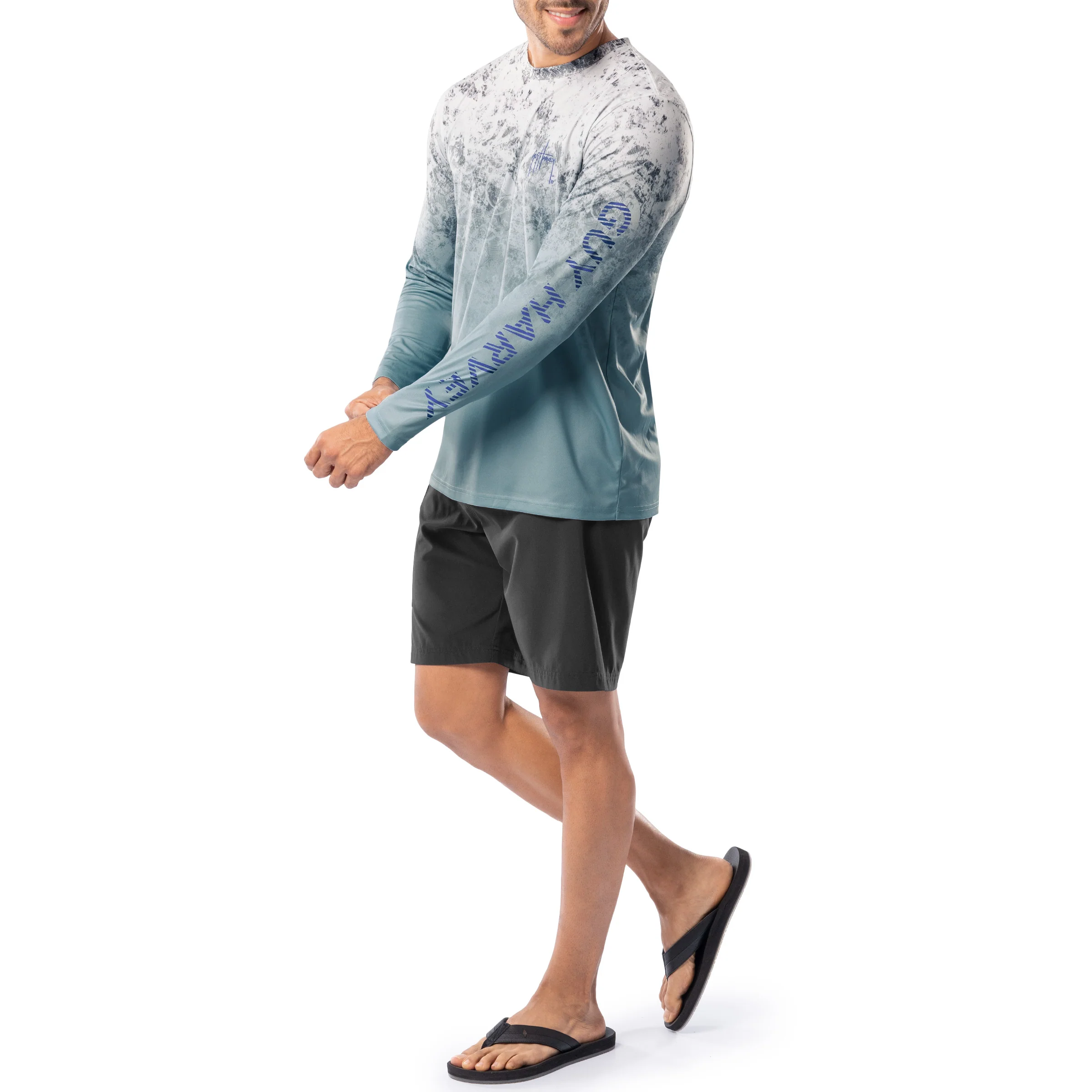 Performance Sun Protection Crew - Whitecap Camo - Image 7