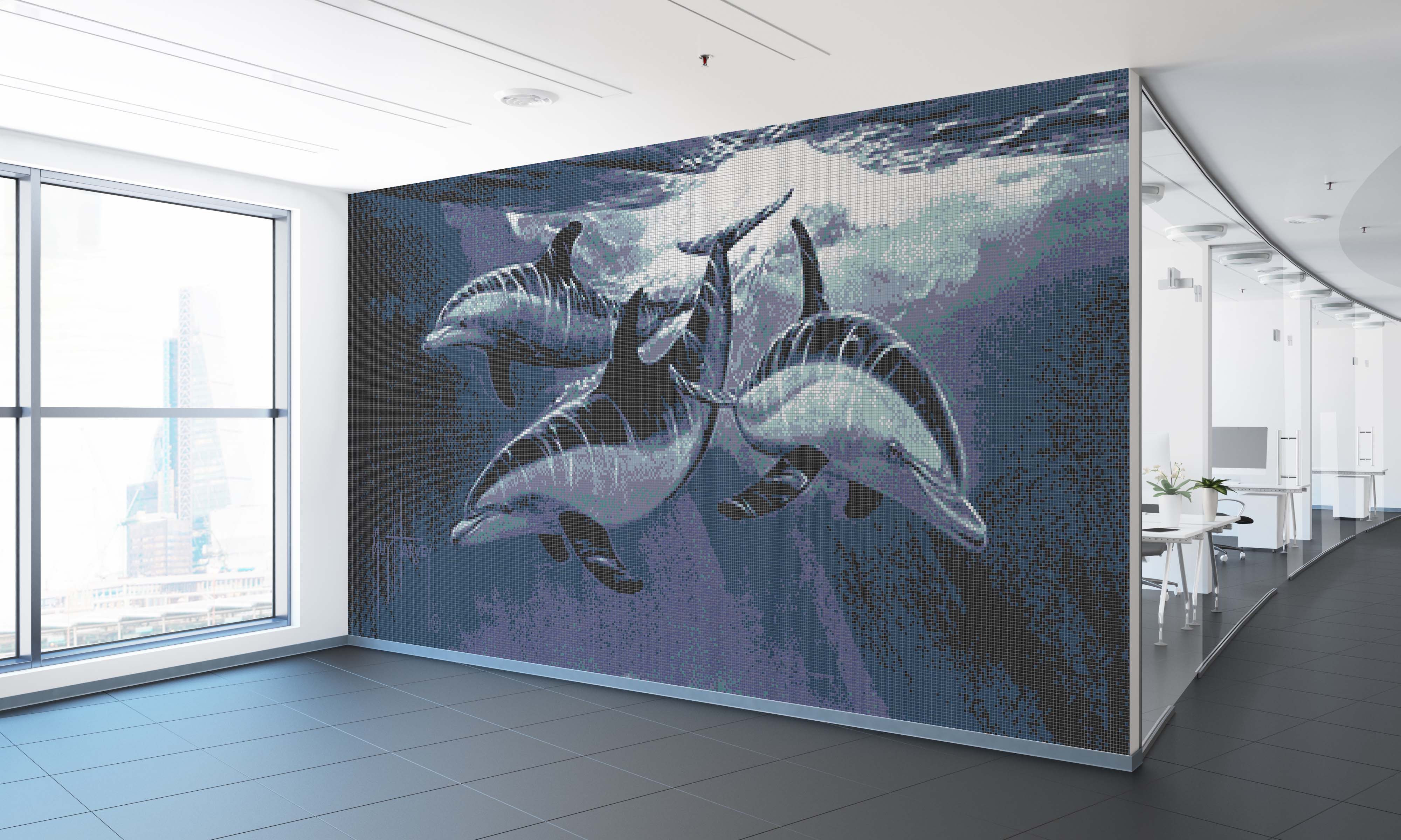 Nosin Around Mosaic Mural - Large - Image 2