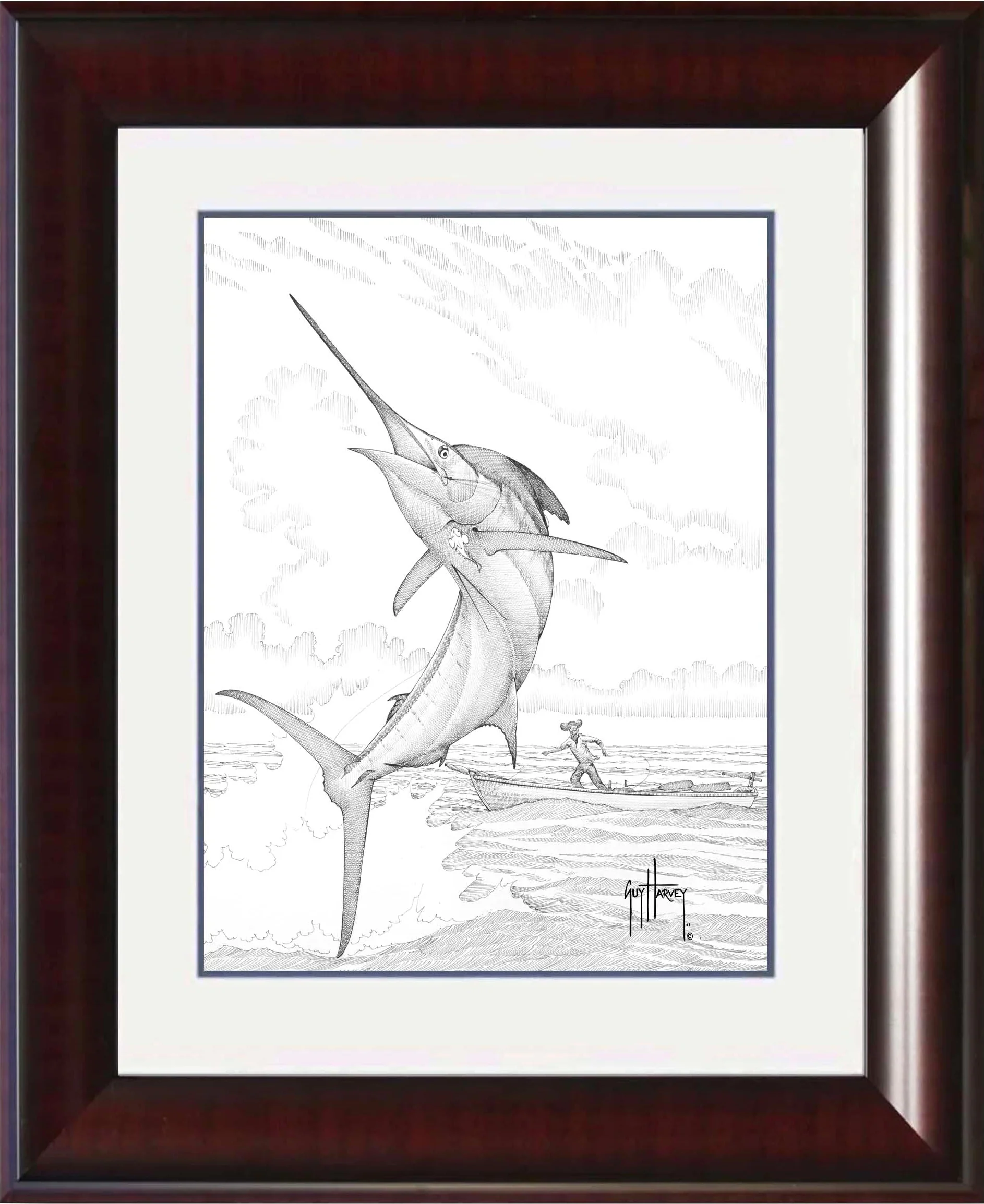 "Old Man Pen & Pencil" Grande Mini Print
