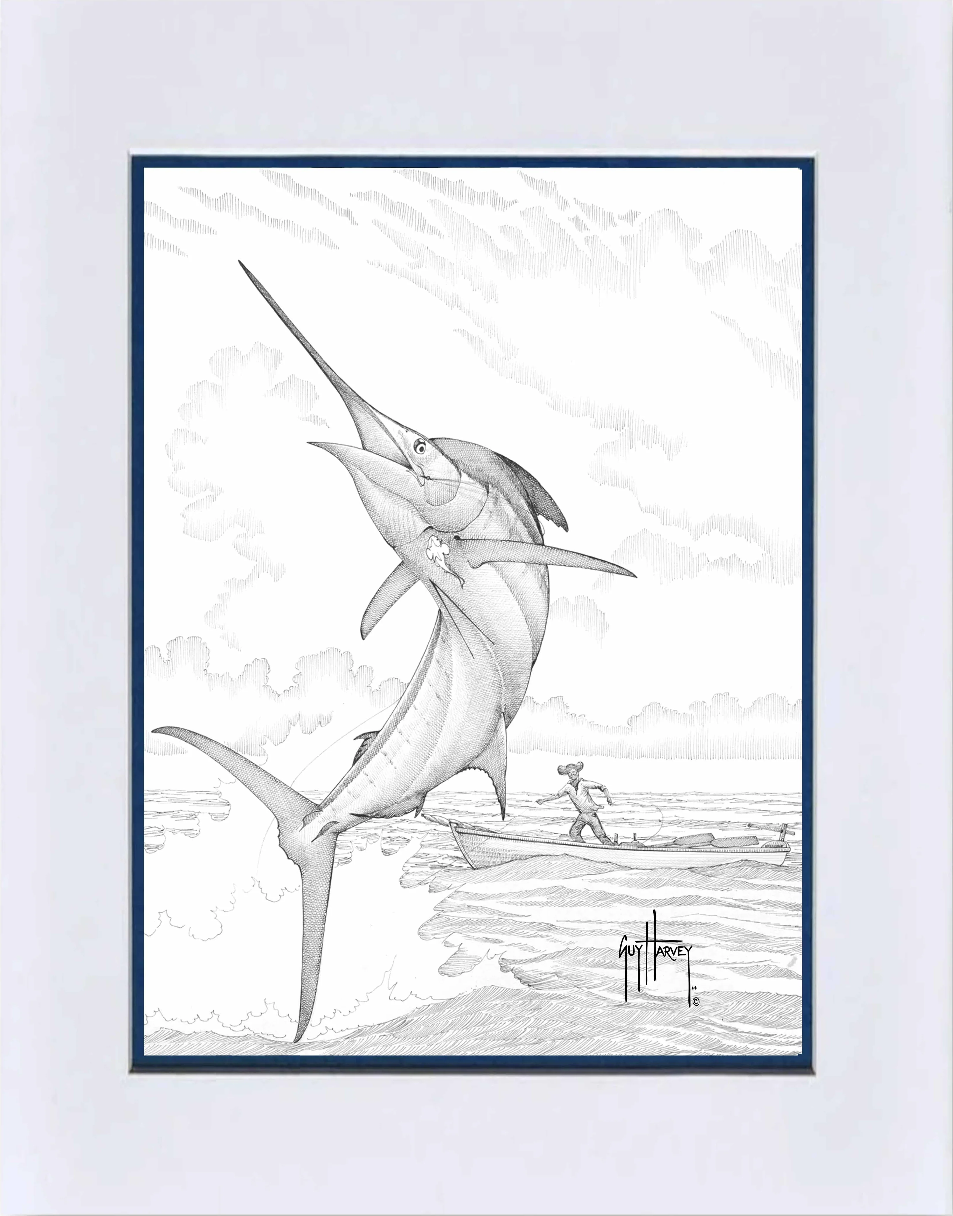 "Old Man Pen & Pencil" Grande Mini Print - Image 2