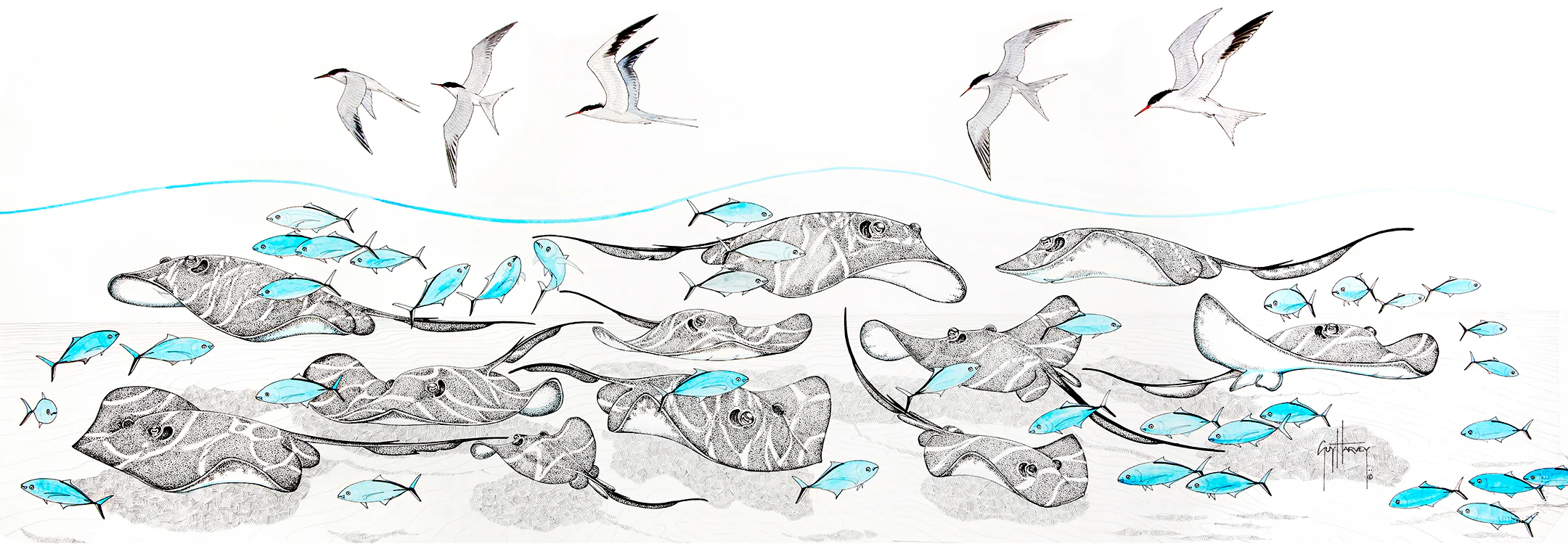 "Sandbar - Above & Below" Original