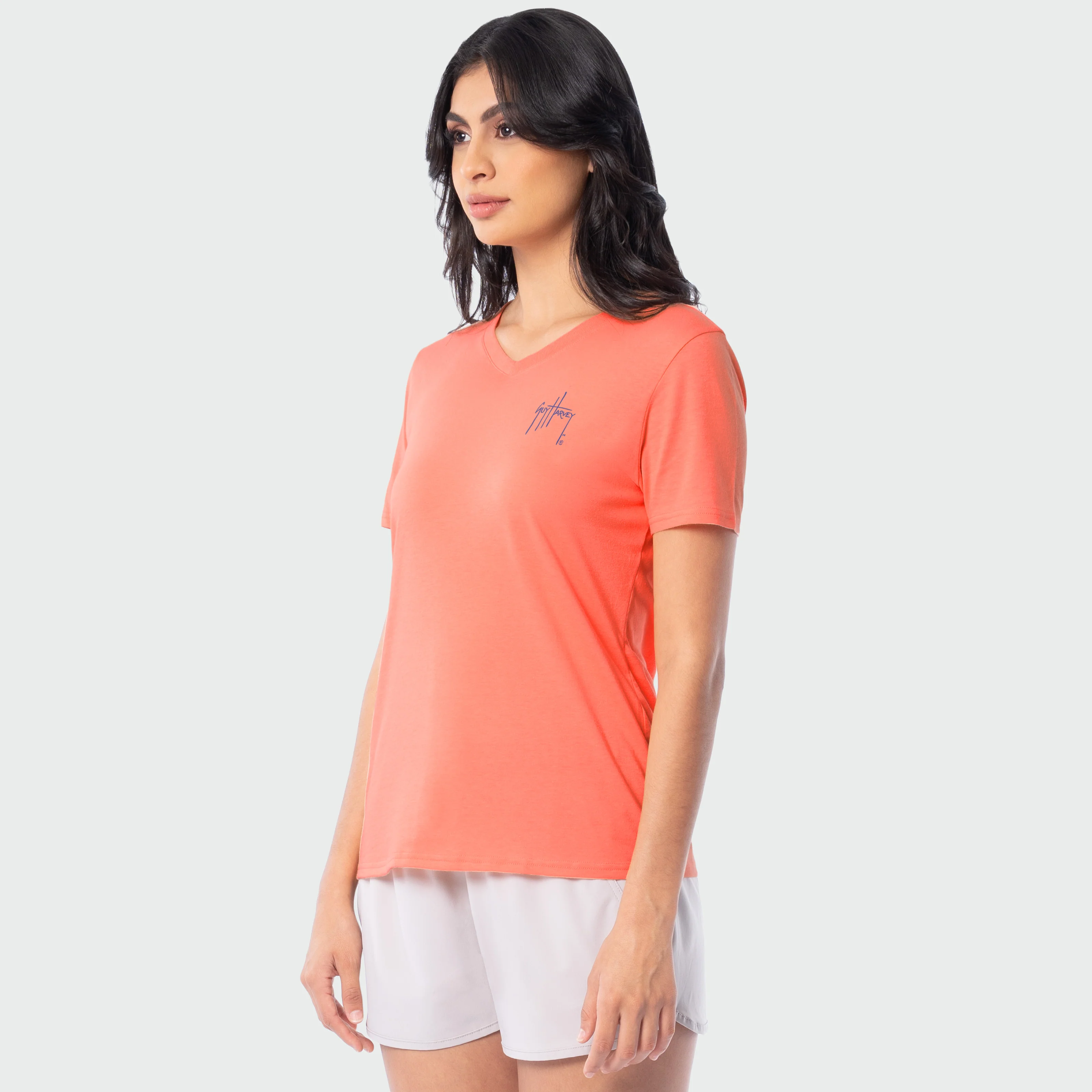 HarborLite V-Neck Tee - Paradise Turtle - Image 4