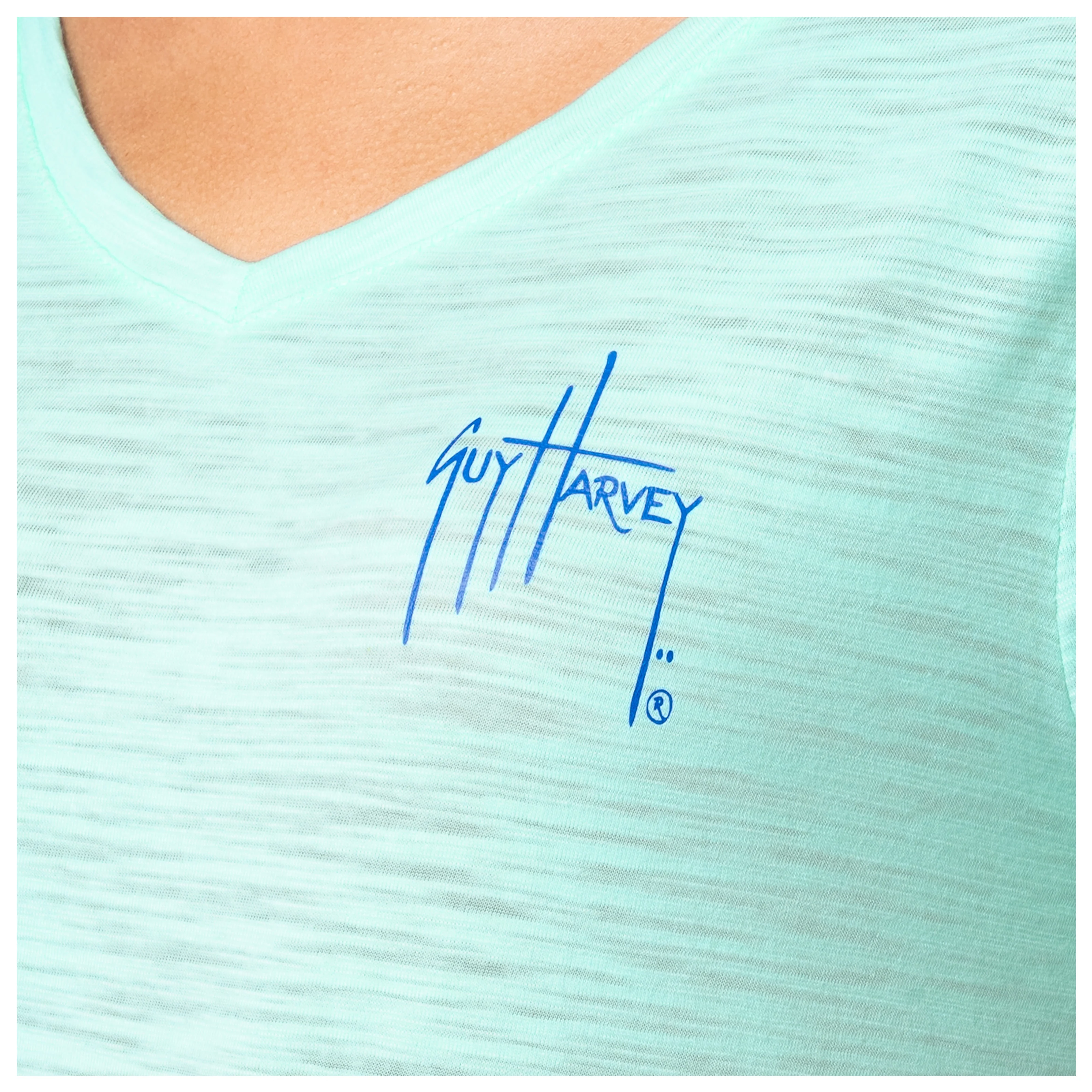 Shoreline V Neck Tee - Hello Summer - Image 6