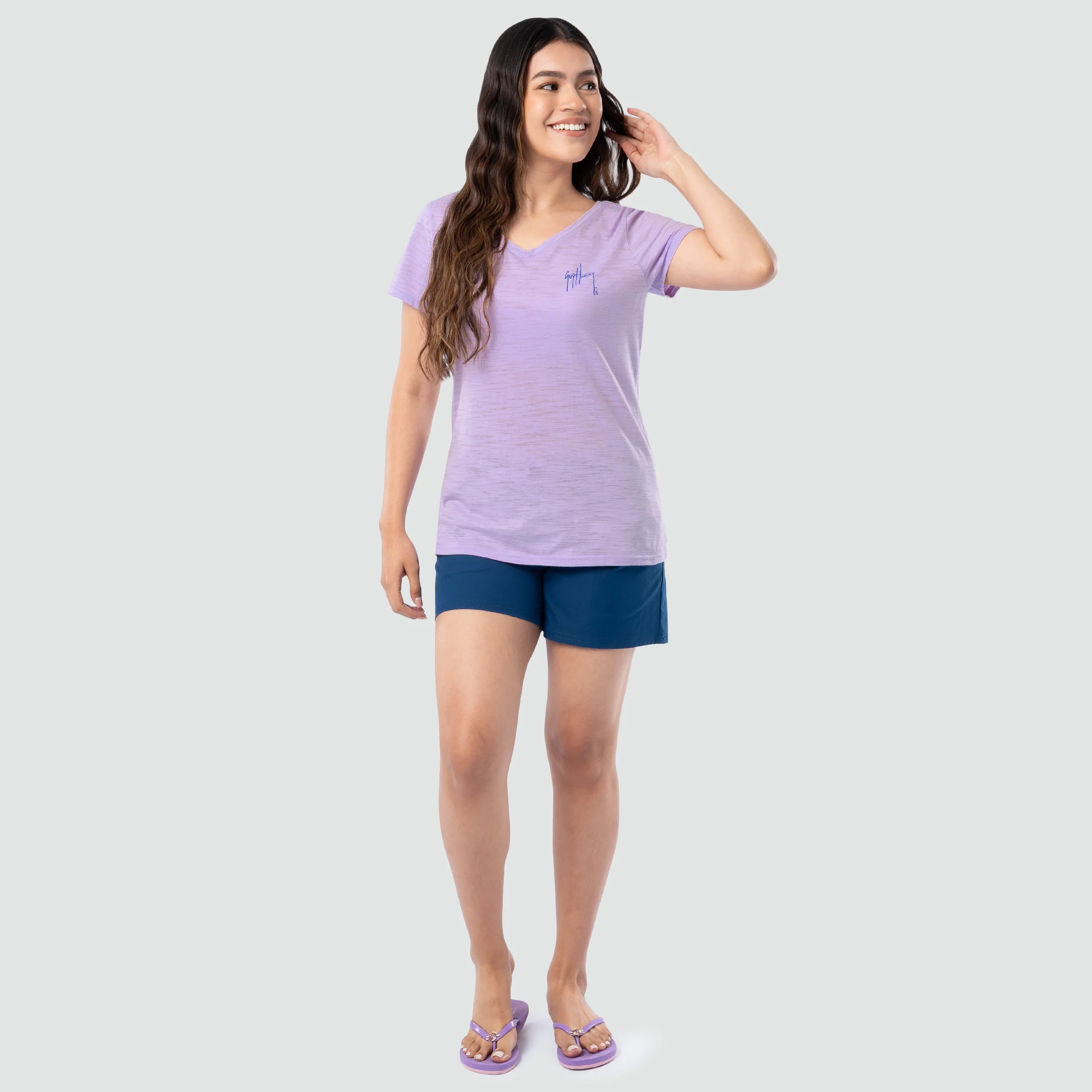Shoreline V Neck Tee - Tropic Vibes - Image 7