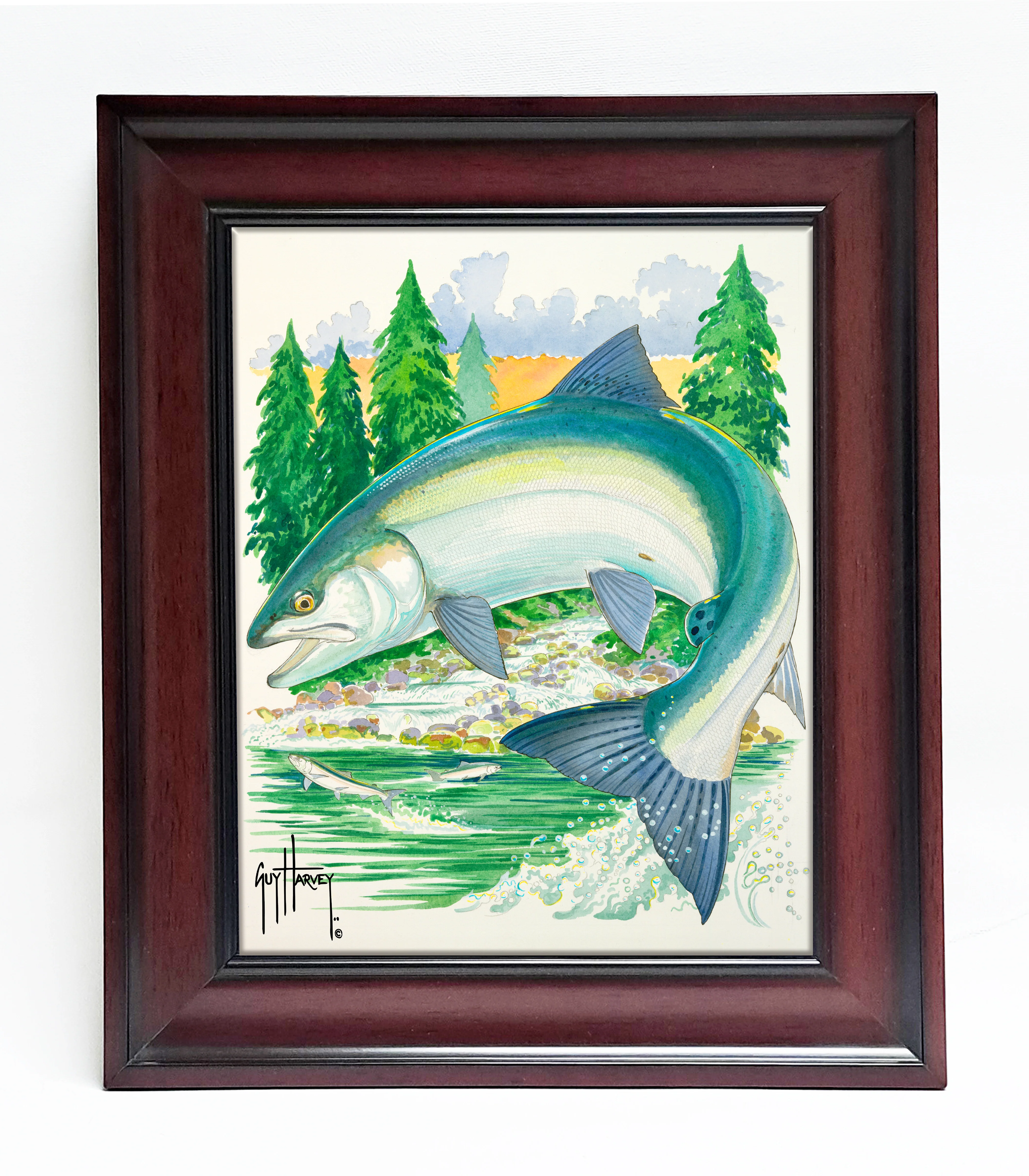 "Sockeye at Secluded Bay" Tile Art - Image 3