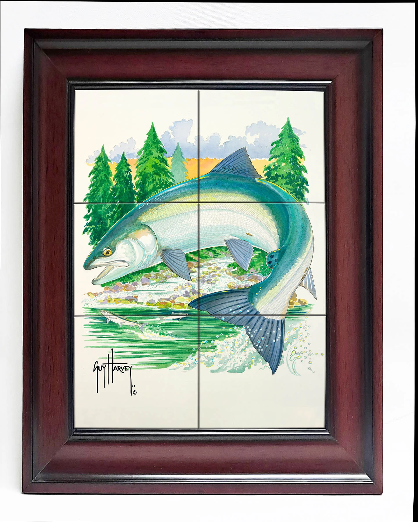 "Sockeye at Secluded Bay" Tile Art - Image 6