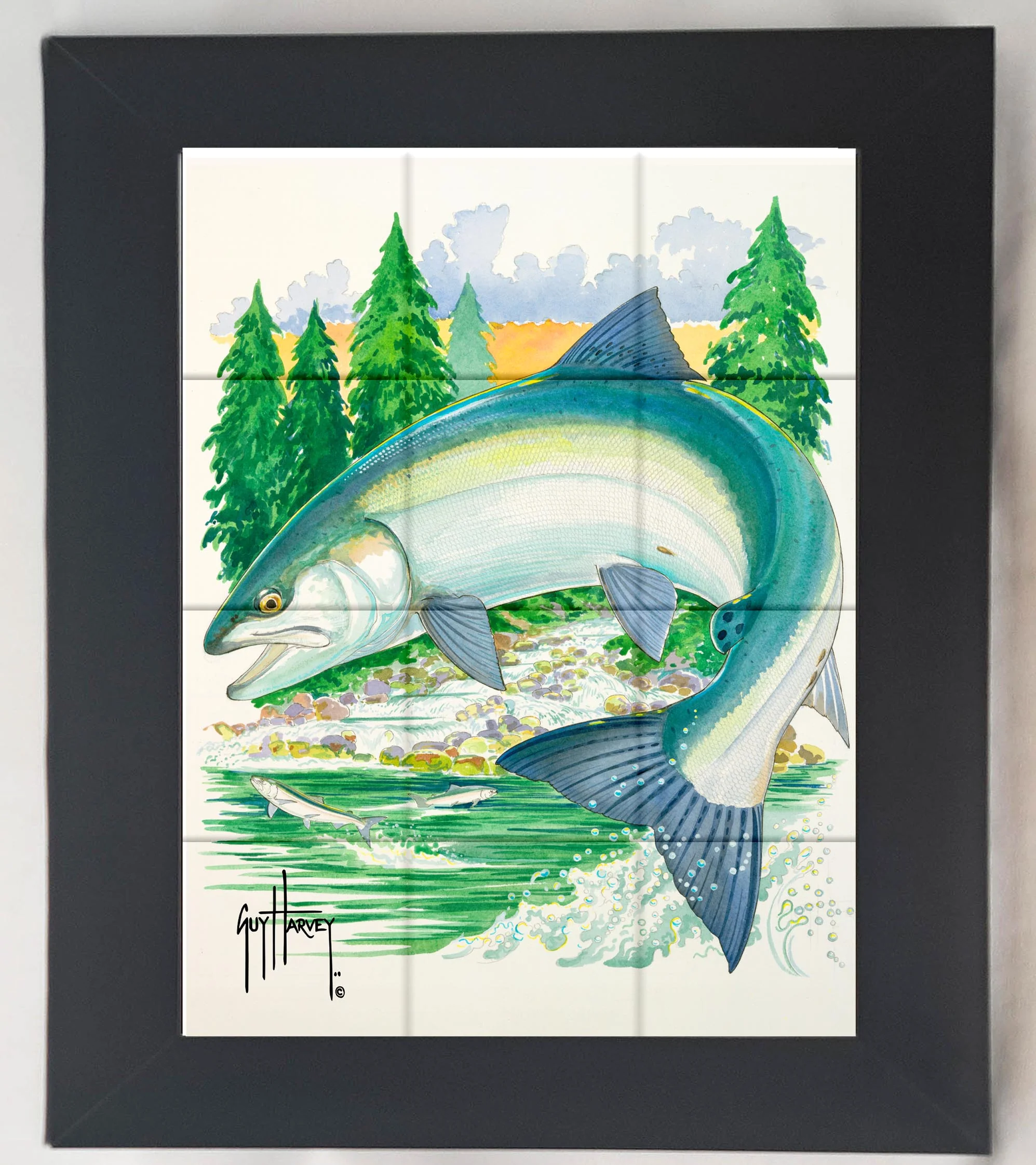 "Sockeye at Secluded Bay" Tile Art - Image 8