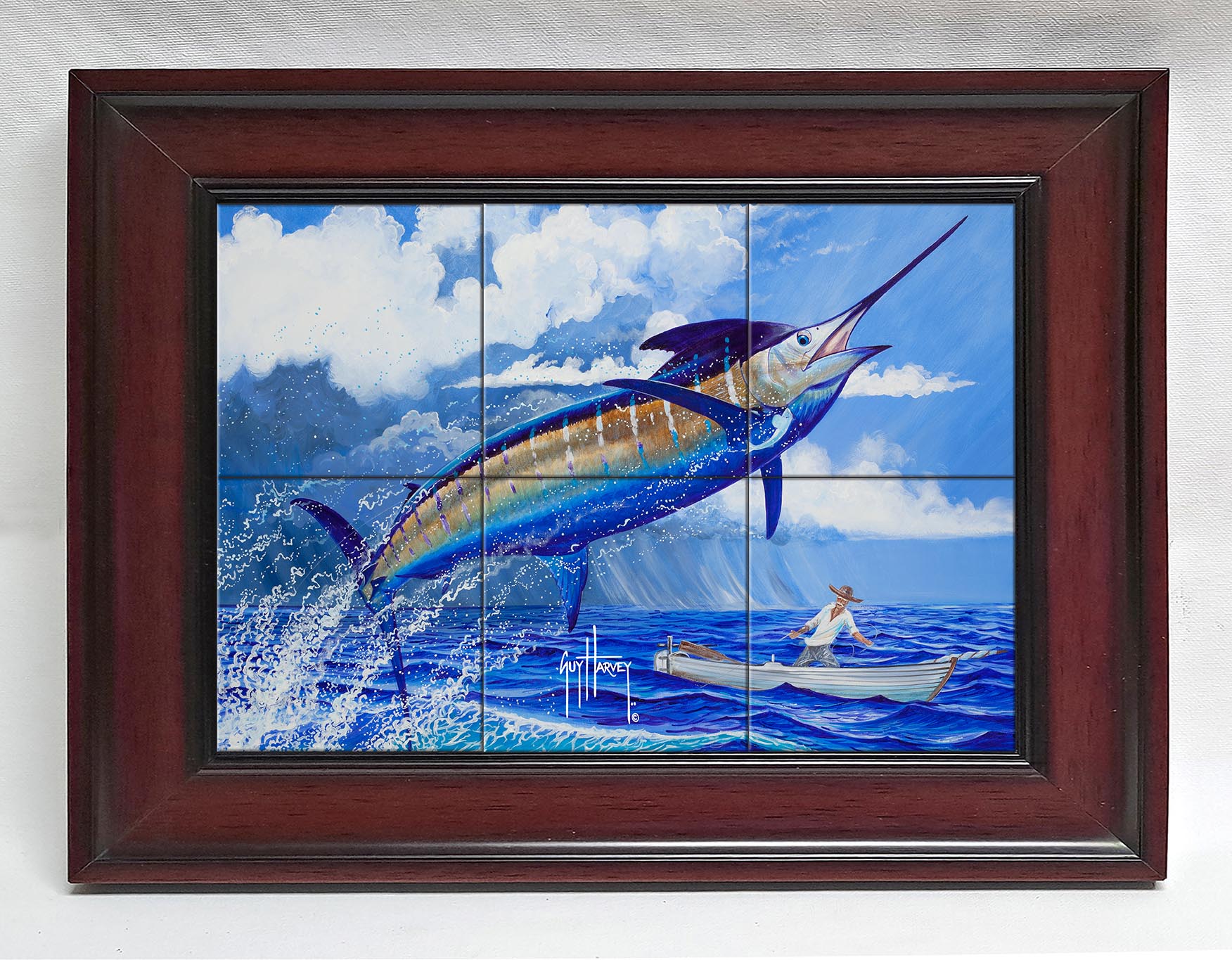 "Stormy Blue" Tile Art - Image 6