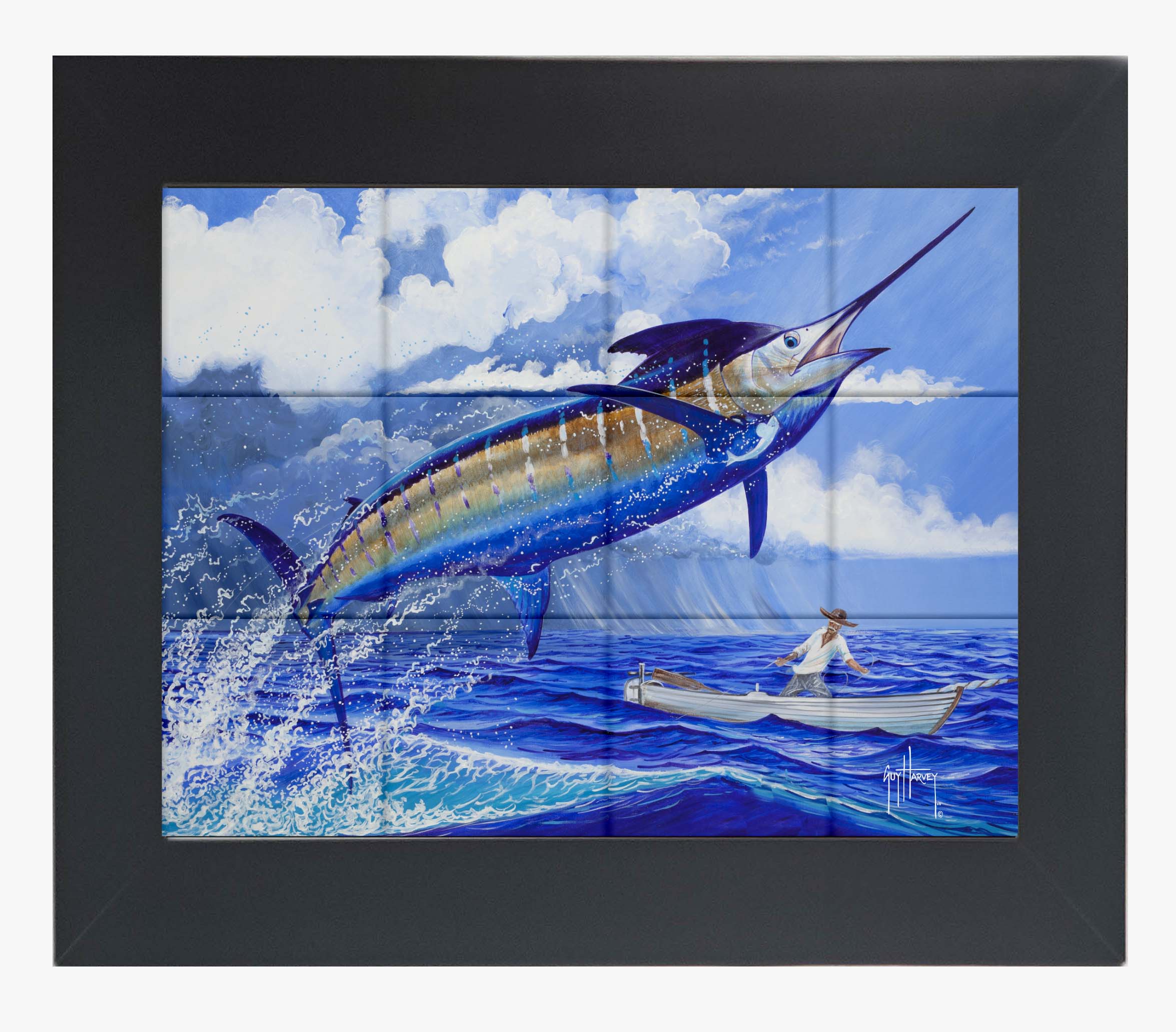 "Stormy Blue" Tile Art - Image 8