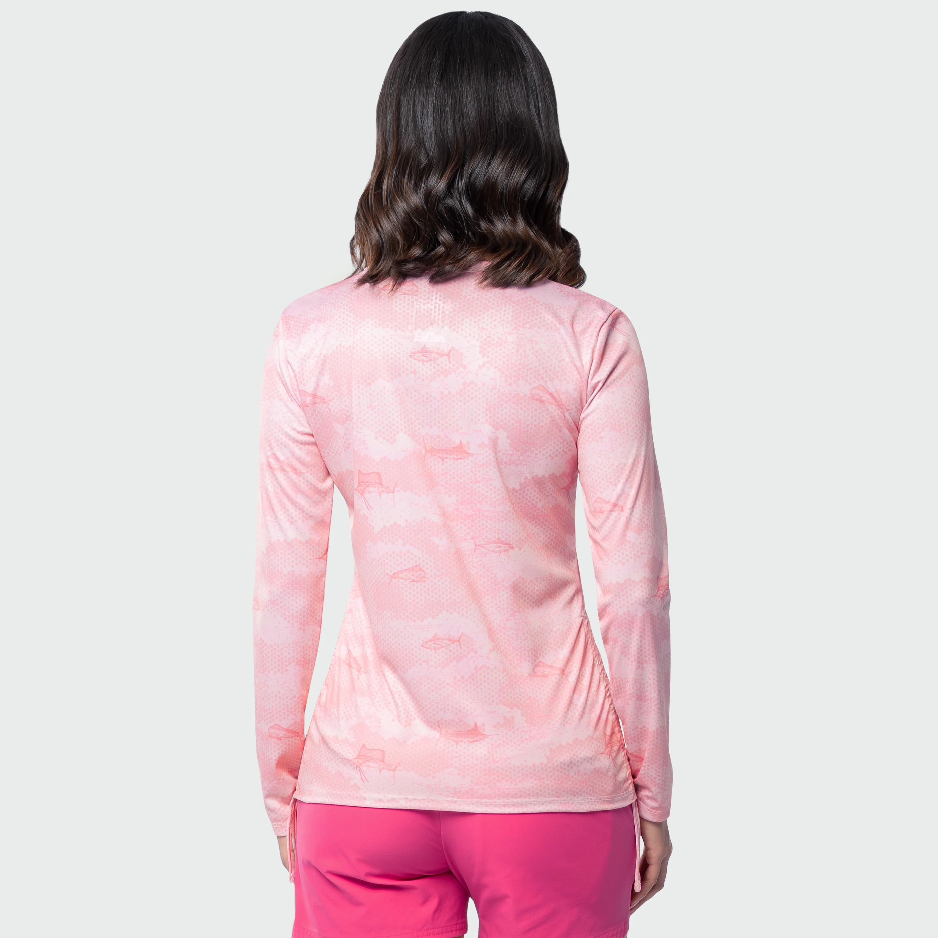 Eco Cast Sun Protection Ruched Top - Pale Camo - Image 3