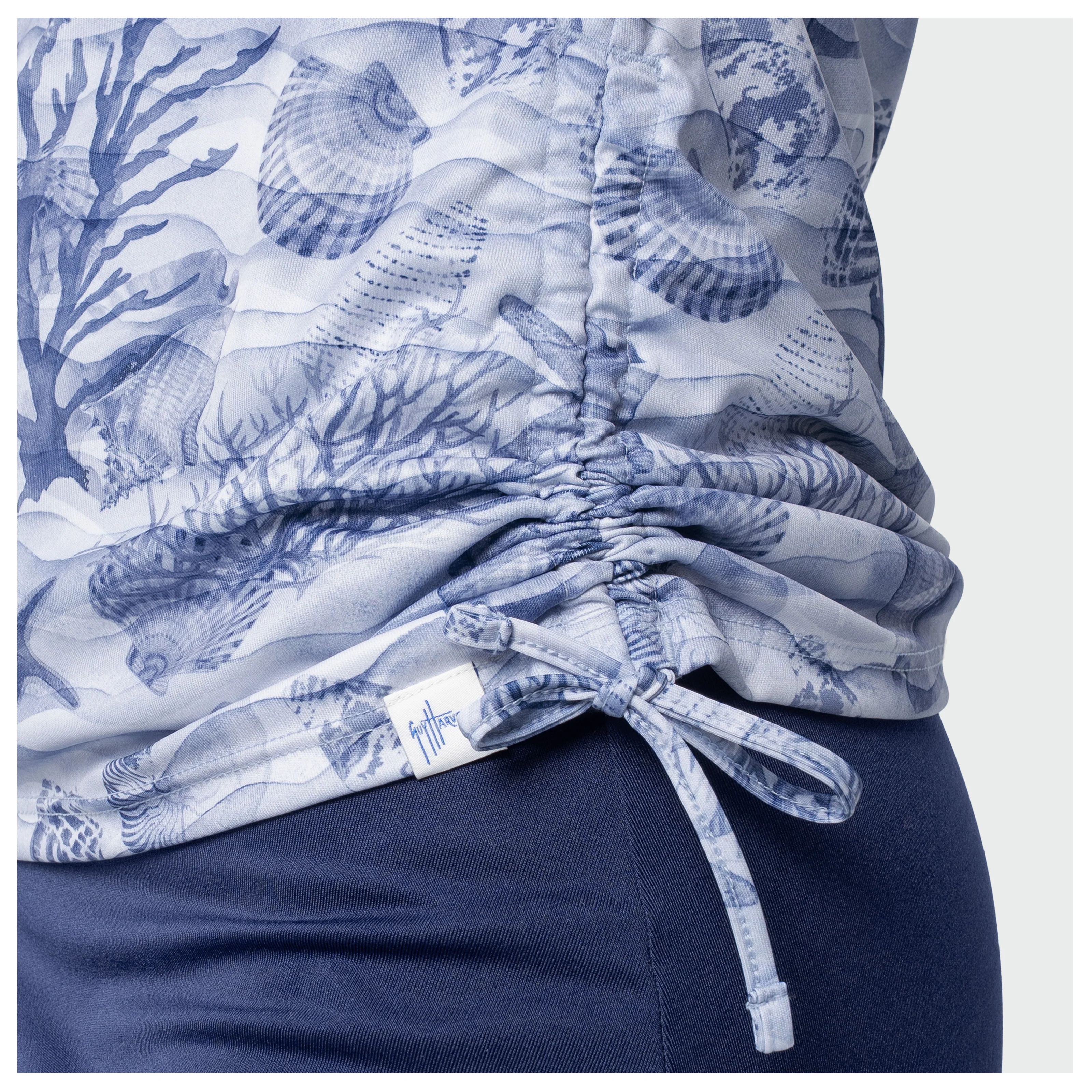 Eco Cast Sun Protection Ruched Top -Shell Wave - Image 2