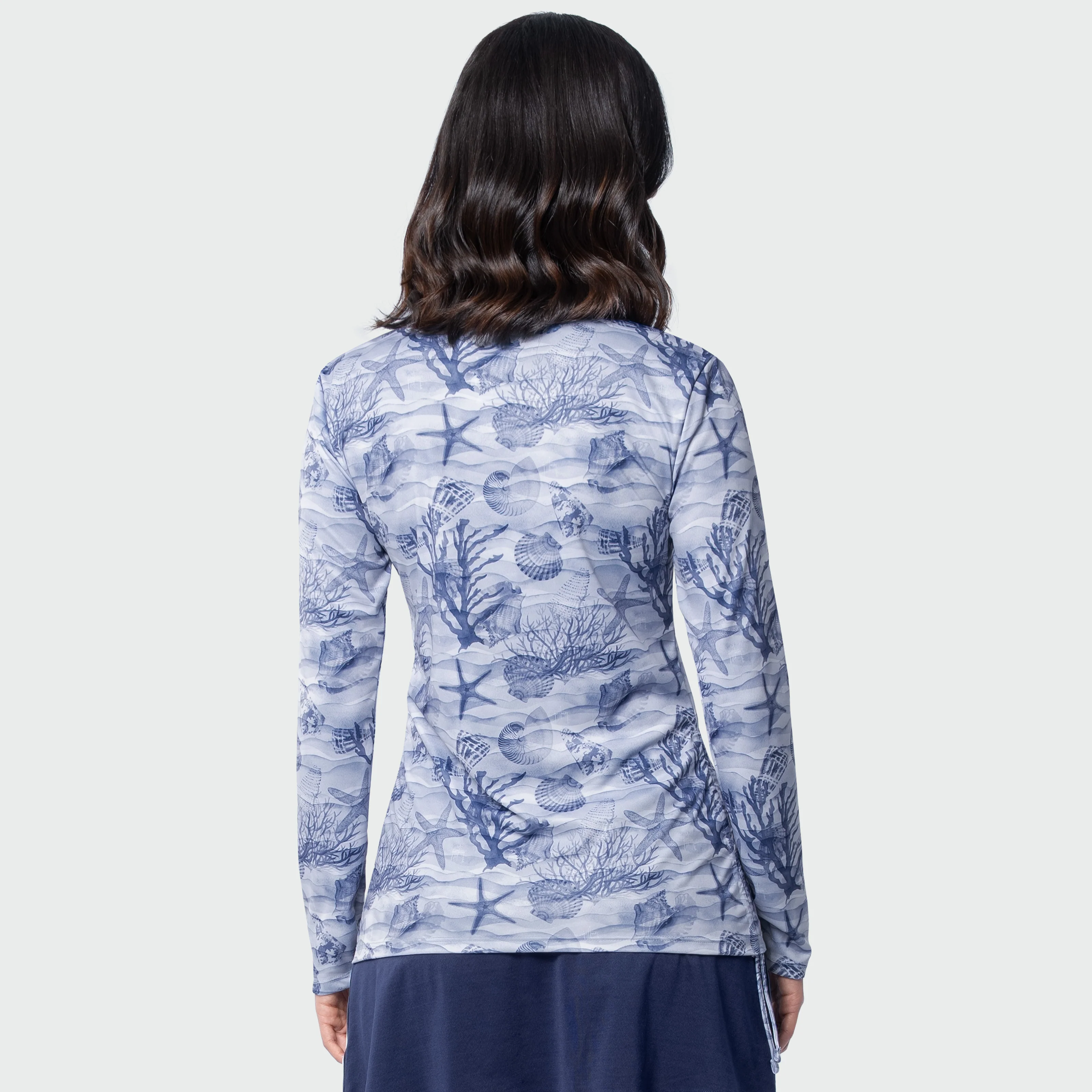Eco Cast Sun Protection Ruched Top -Shell Wave - Image 4