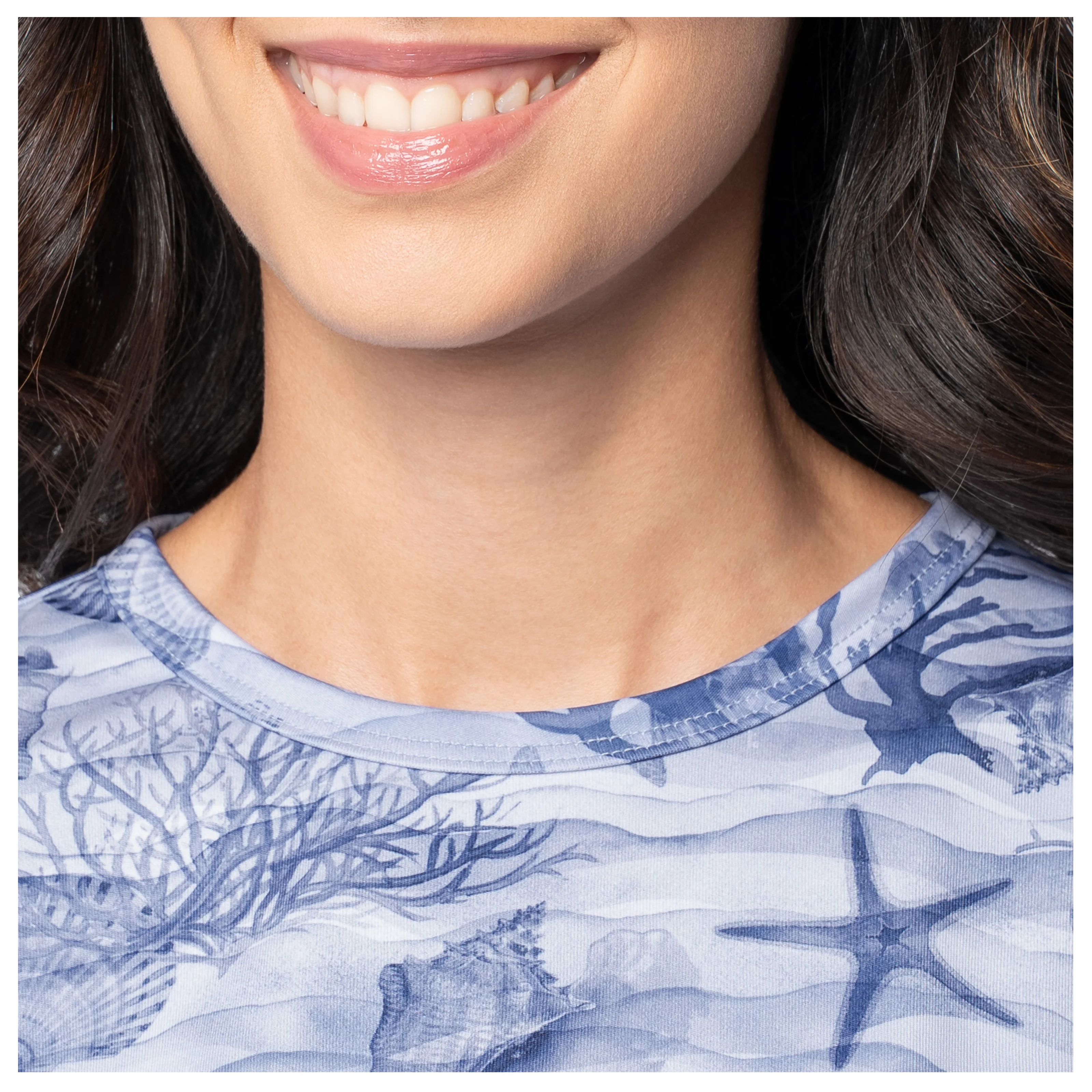 Eco Cast Sun Protection Ruched Top -Shell Wave - Image 6